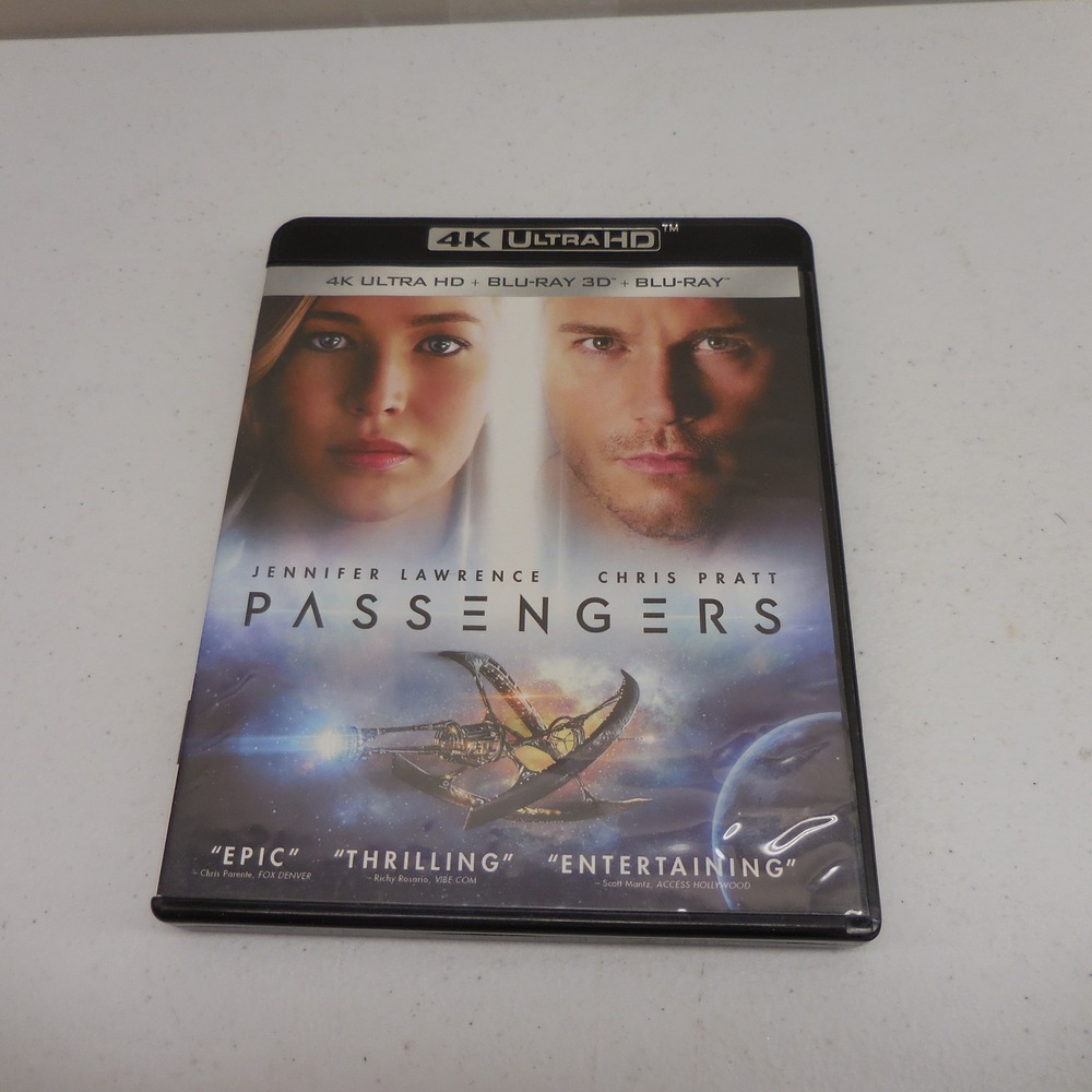Passengers 4K Ultra HD Blu-ray Jennifer Lawrence Chris Pratt Sci-Fi Movie